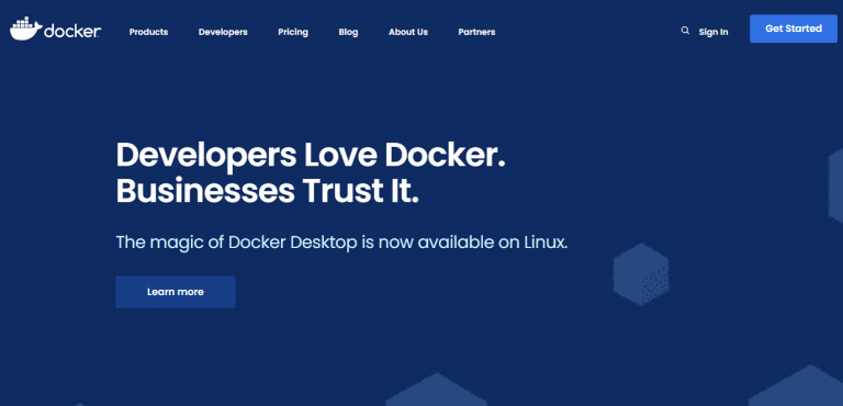 Docker web application designing services