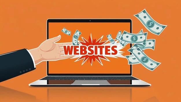 Illustration showing the cost factors for creating a web page