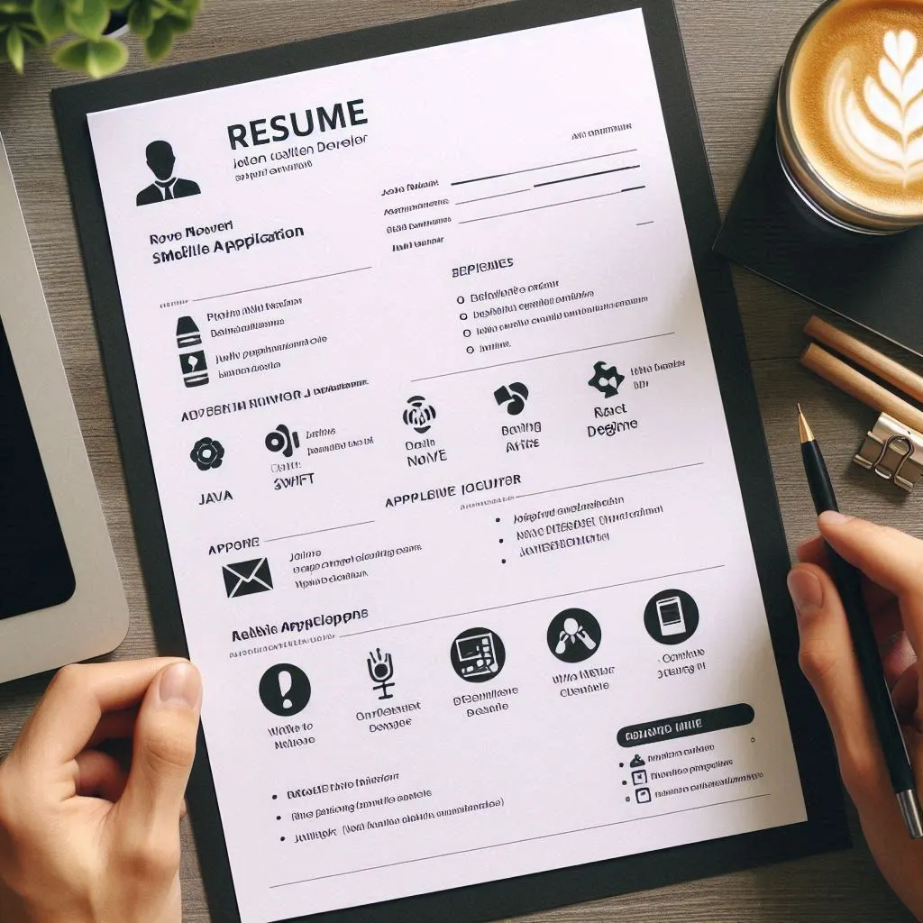 Mobile Application Developer Resume Template to stand out