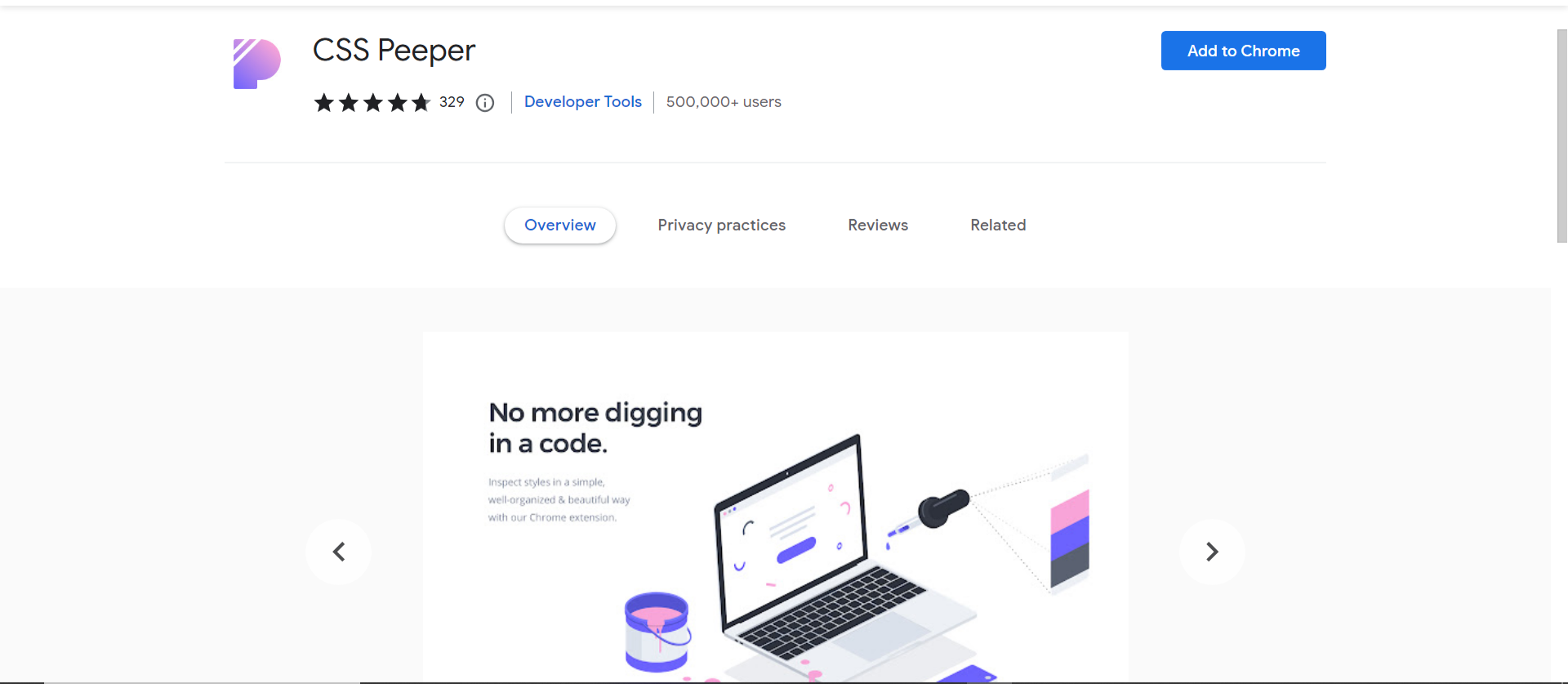 CSS Peeper - Enhancing your web design skills with insightful CSS inspection.