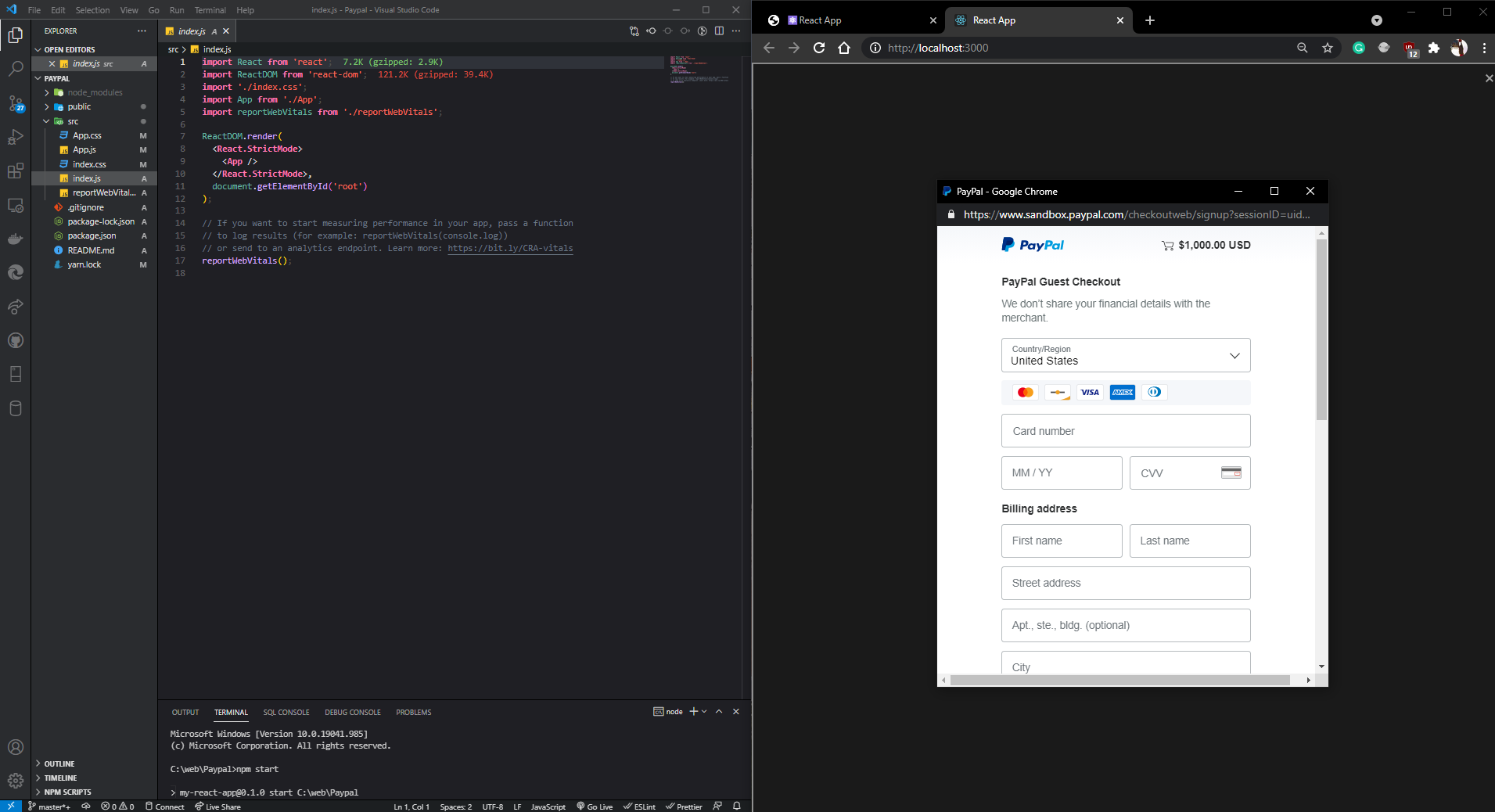 react mobile
